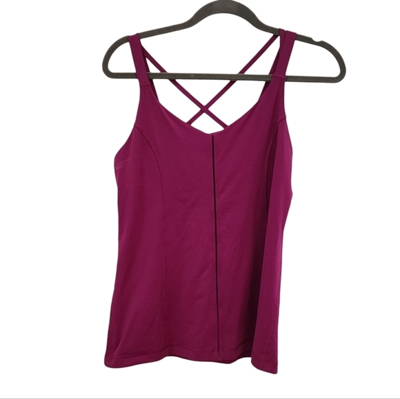 LULULEMON Strappy Back purple Tank Top - Picture 1 of 4